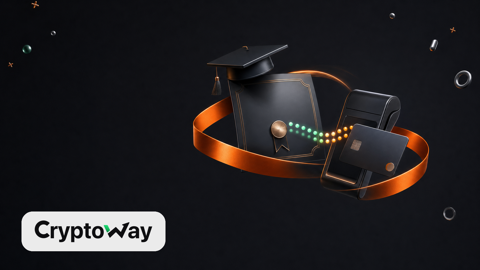Cryptoway crypto payments for online courses hero