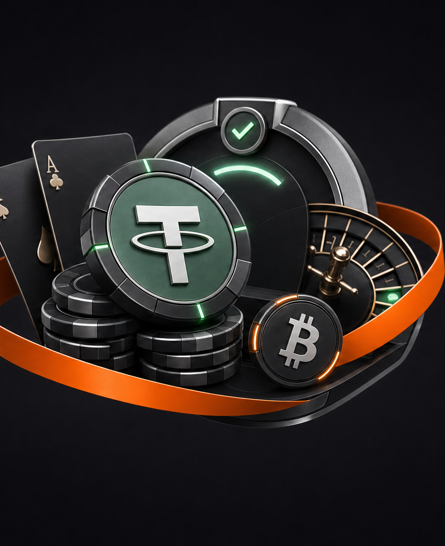 Crypto payments infrastructure for iGaming operators with USDT, casino chips and roulette