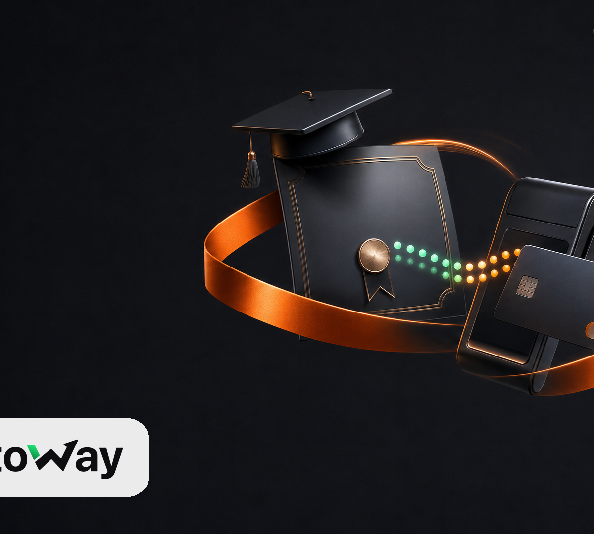 Cryptoway crypto payments for online courses hero