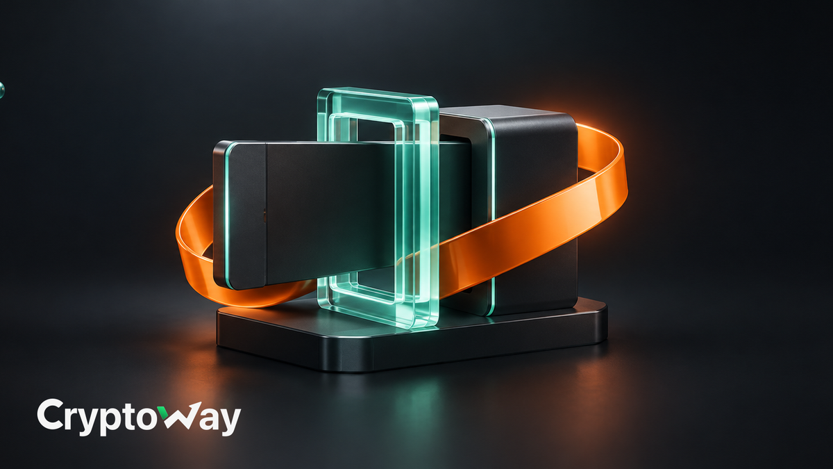 Cryptoway cover: payment and single-use digital licence delivery